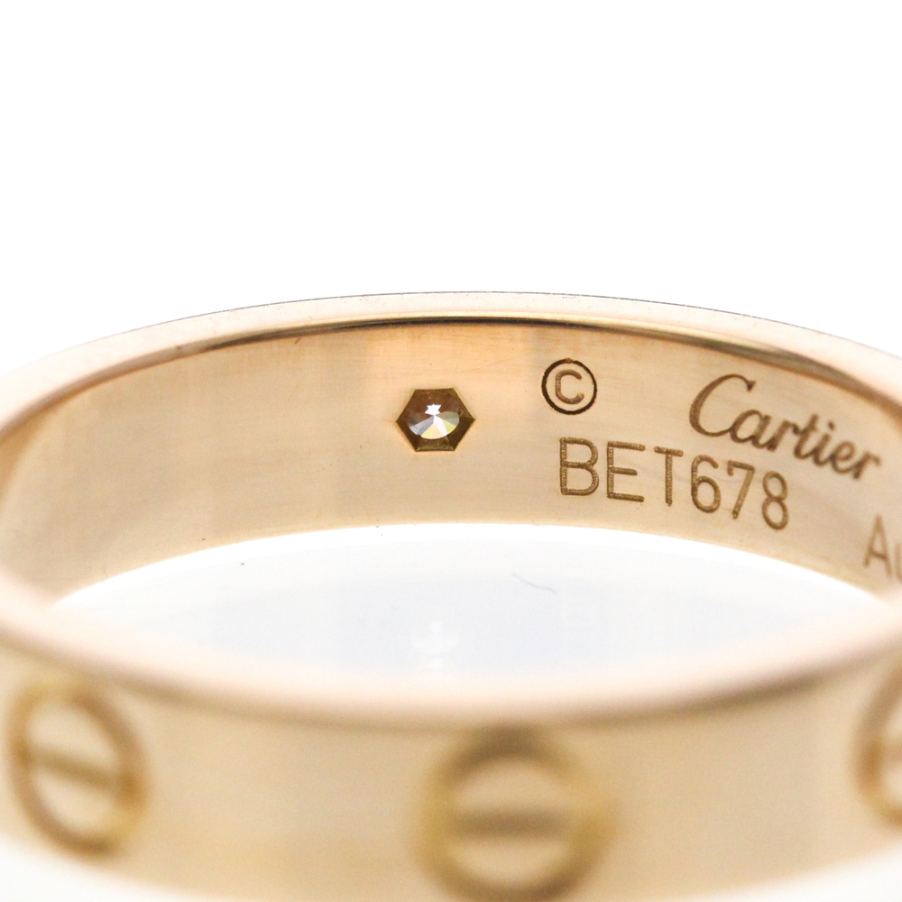 CARTIER 18k Gold Diamond Love Ring - Picture 8 of 9